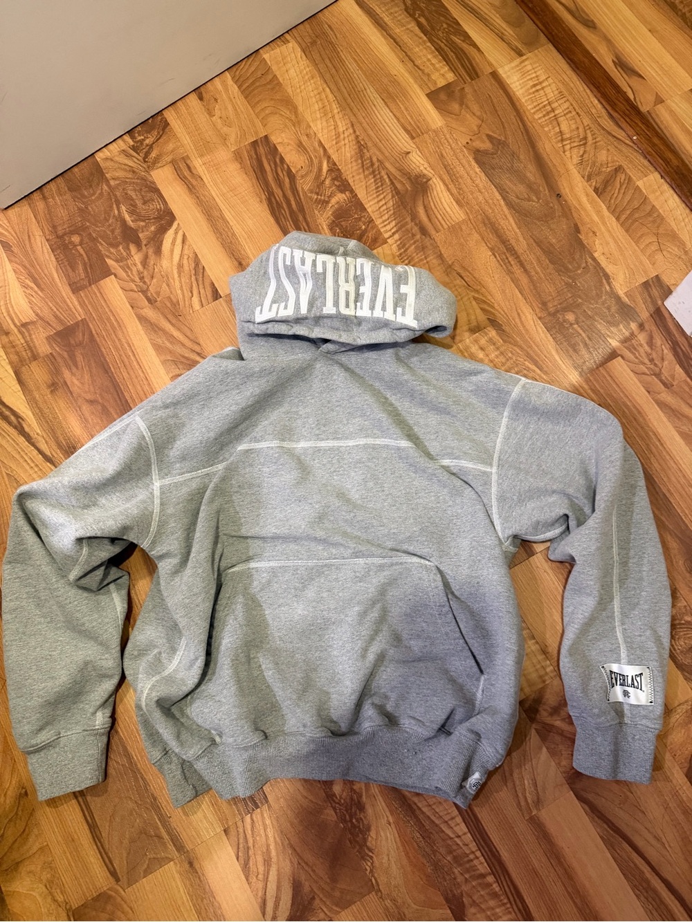 Reigning Champ x Everlast Men's Grey Hoodie Sweatshirt